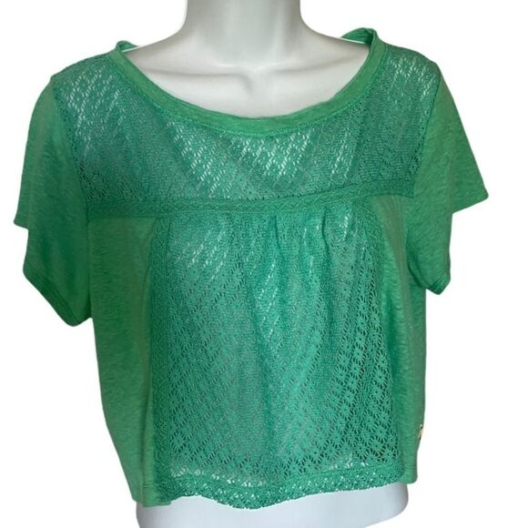 Hollister Summer Crop Top, Size Small, Green - Picture 1 of 4